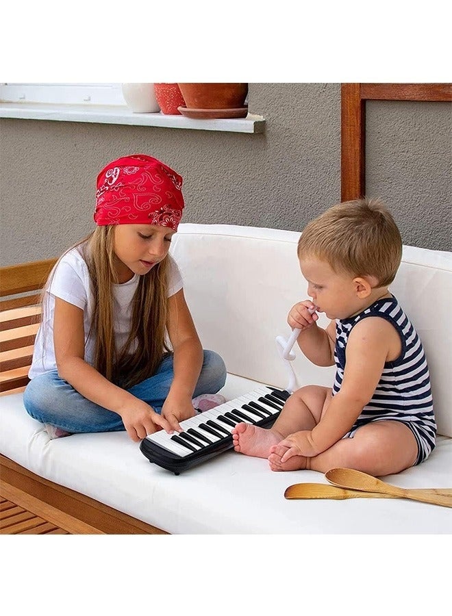 Bukela 32 Keys Double Tubes Mouthpiece Air Piano Keyboard Musical Instrument with Carrying Bag 32 Keys, Black. - Image 3